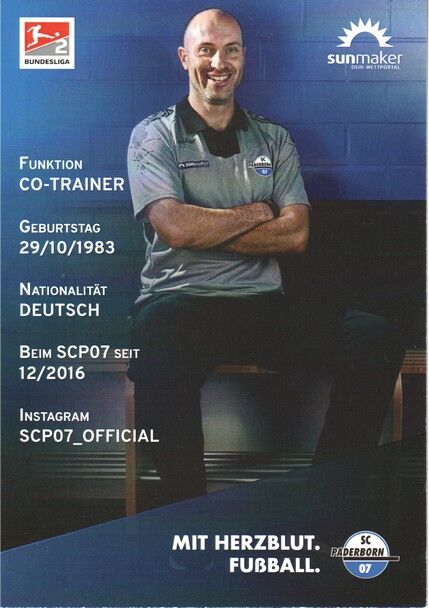 Autogramm Fussball | SC Paderborn 07 | 2020 | Daniel SCHERNING