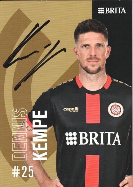 Autogramm Fussball | SV Wehen Wiesbaden | 2022 | Dennis KEMPE