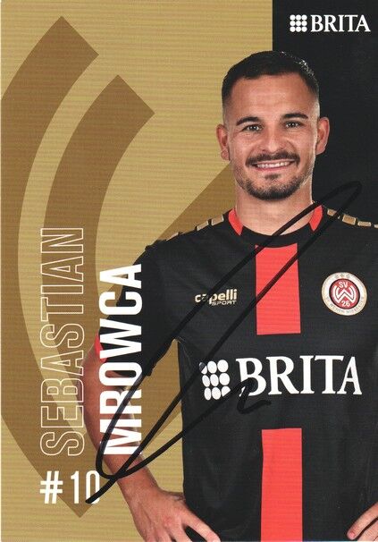 Autogramm Fussball | SV Wehen Wiesbaden | 2022 | Sebastian MROWCA