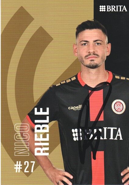 Autogramm Fussball | SV Wehen Wiesbaden | 2022 | Nico RIEBLE