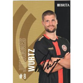Autogramm Fussball | SV Wehen Wiesbaden | 2022 | Johannes WURTZ