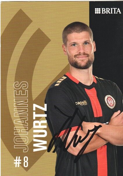 Autogramm Fussball | SV Wehen Wiesbaden | 2022 | Johannes WURTZ