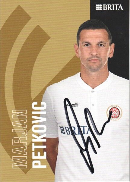 Autogramm Fussball | SV Wehen Wiesbaden | 2022 | Marjan PETKOVIC