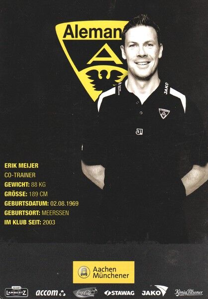 Autogramm Fussball | Alemannia Aachen | 2006 | Erik MEIJER