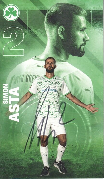 Autogramm Fussball | SpVgg Greuther Fürth | 2021 | Simon ASTA