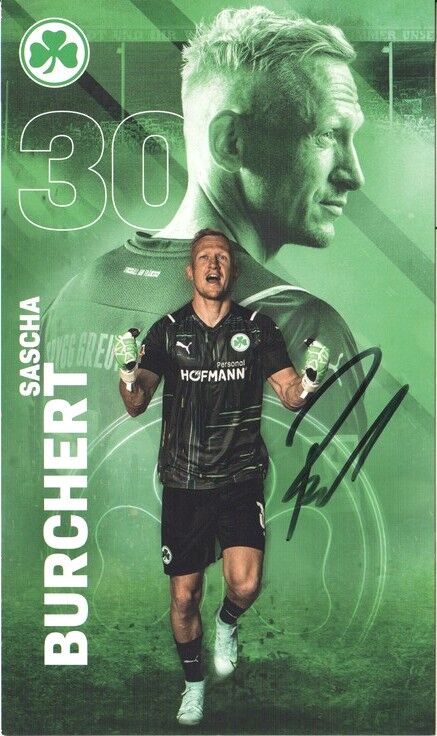 Autogramm Fussball | SpVgg Greuther Fürth | 2021 | Sascha BURCHERT