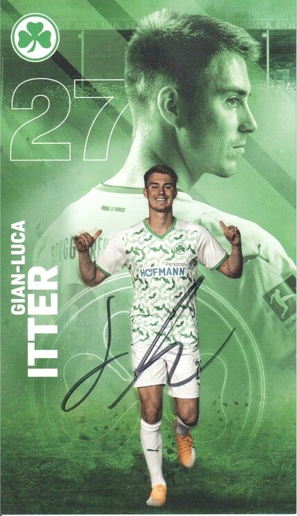 Autogramm Fussball | SpVgg Greuther Fürth | 2021 | Gian-Luca ITTER