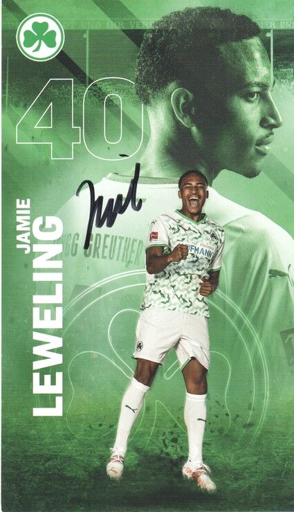 Autogramm Fussball | SpVgg Greuther Fürth | 2021 | Jamie LEWELING