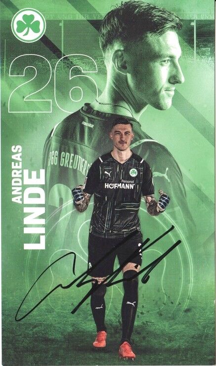 Autogramm Fussball | SpVgg Greuther Fürth | 2021 | Andreas LINDE