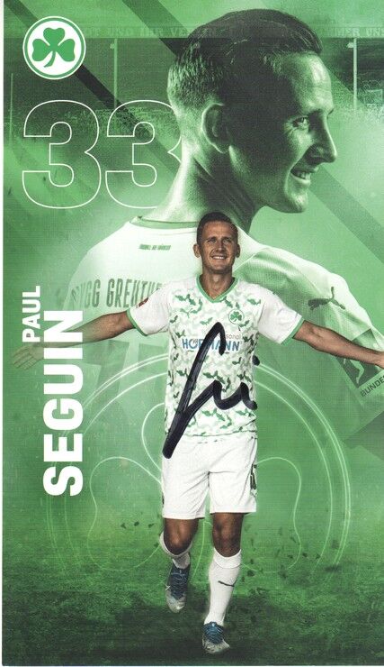 Autogramm Fussball | SpVgg Greuther Fürth | 2021 | Paul SEGUIN