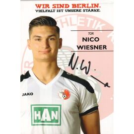 Autogramm Fussball | Berliner AK 07 | 2016 | Nico WIESNER