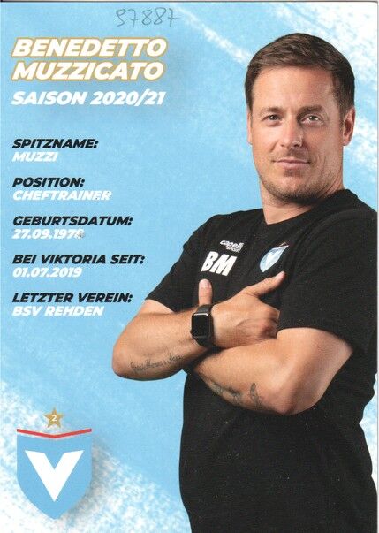 Autogramm Fussball | Viktoria Berlin | 2020 | Benedetto MUZZICATO