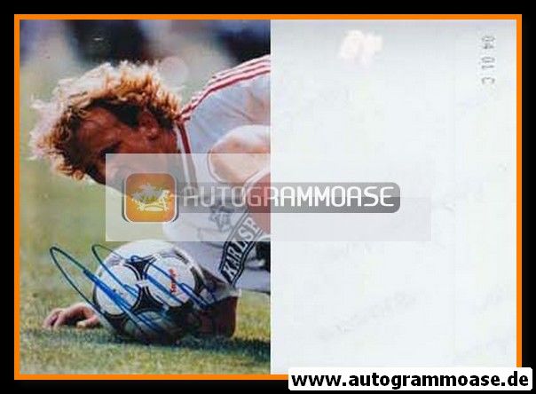 Autogramm Fussball | 1. FC Kaiserslautern | 1980er Foto | Andreas BREHME (Spielszene Color)
