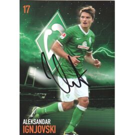 Autogramm Fussball | SV Werder Bremen | 2013 | Aleksandar IGNJOVSKI