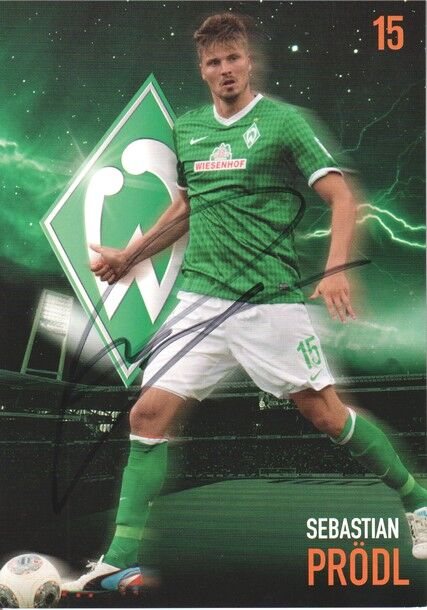 Autogramm Fussball | SV Werder Bremen | 2013 | Sebastian PRÖDL