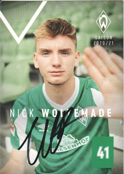 Autogramm Fussball | SV Werder Bremen | 2020 | Nick WOLTEMADE