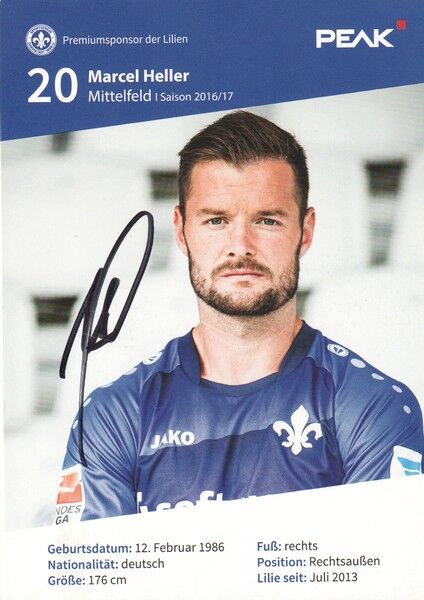 Autogramm Fussball | SV Darmstadt 98 | 2016-2 | Marcel HELLER