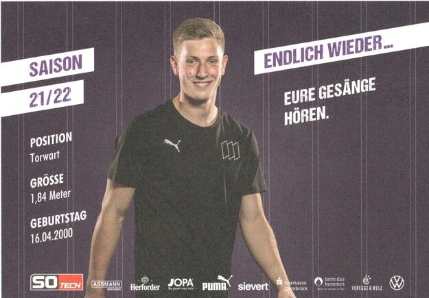 Autogramm Fussball | VfL Osnabrück | 2021 | Laurenz BECKEMEYER