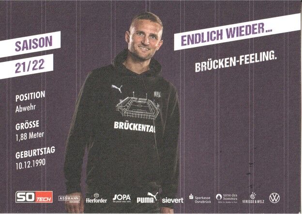 Autogramm Fussball | VfL Osnabrück | 2021 | Timo BEERMANN