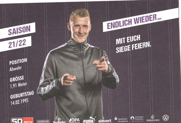 Autogramm Fussball | VfL Osnabrück | 2021 | Lukas GUGGANIG