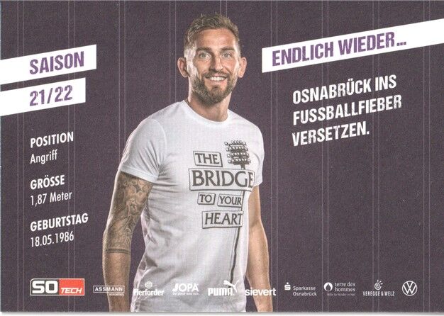 Autogramm Fussball | VfL Osnabrück | 2021 | Marc HEIDER