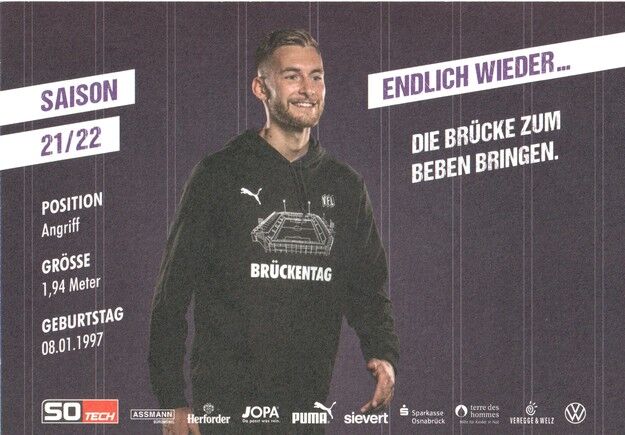 Autogramm Fussball | VfL Osnabrück | 2021 | Felix HIGL