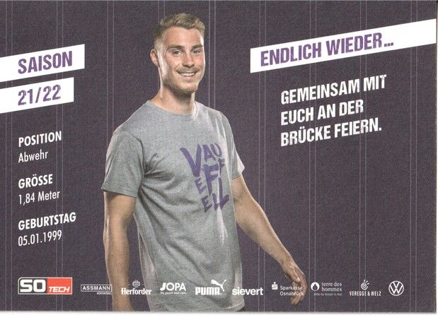 Autogramm Fussball | VfL Osnabrück | 2021 | Davide ITTER