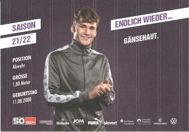 Autogramm Fussball | VfL Osnabrück | 2021 | Florian KLEINHANSL