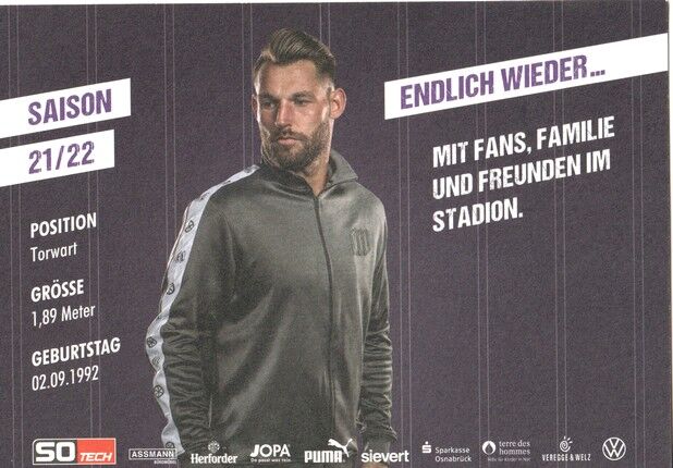Autogramm Fussball | VfL Osnabrück | 2021 | Philipp KÜHN