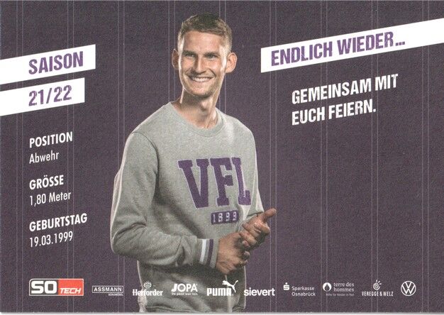 Autogramm Fussball | VfL Osnabrück | 2021 | Tim MÖLLER