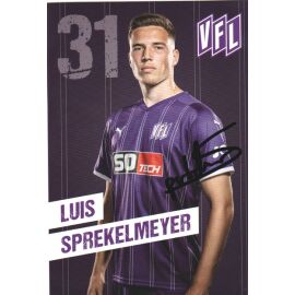 Autogramm Fussball | VfL Osnabrück | 2021 | Luis SPREKELMEYER