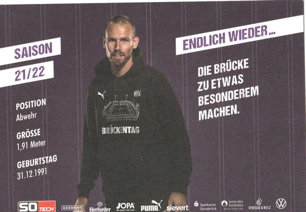 Autogramm Fussball | VfL Osnabrück | 2021 | Maurice TRAPP