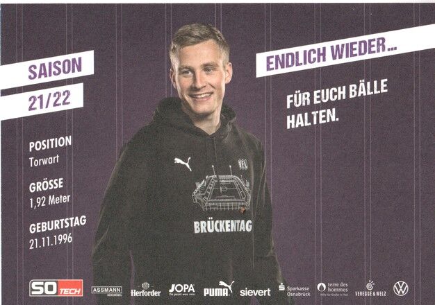 Autogramm Fussball | VfL Osnabrück | 2021 | Tim WIESNER