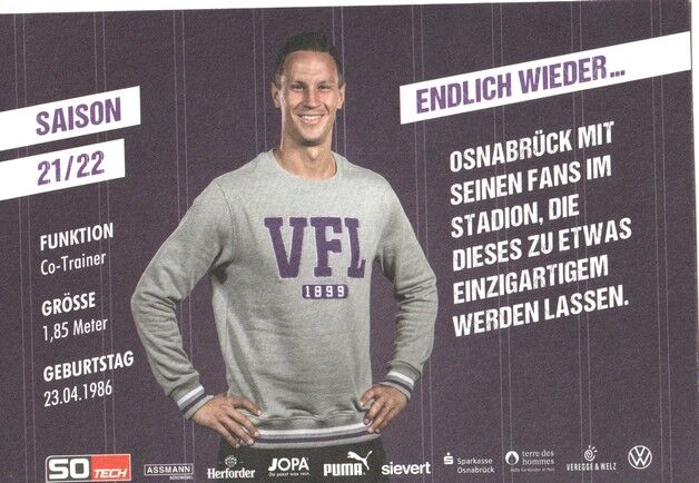 Autogramm Fussball | VfL Osnabrück | 2021 | Tim DANNEBERG