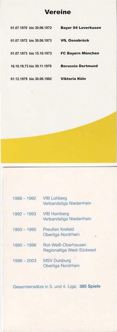 Autogramm Fussball | Borussia Dortmund | 2000er | Burkhard SEGLER