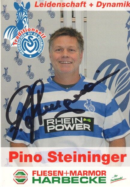Autogramm Fussball | MSV Duisburg | 2010er TM | Pino STEININGER