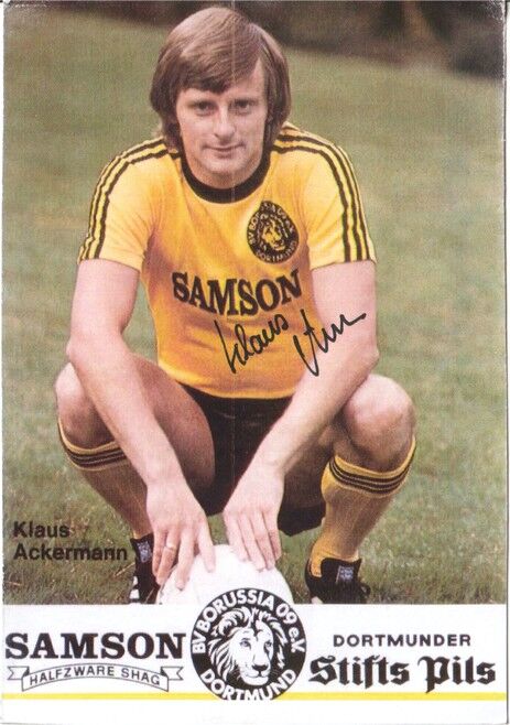 Autogramm Fussball | Borussia Dortmund | 1977 | Klaus ACKERMANN