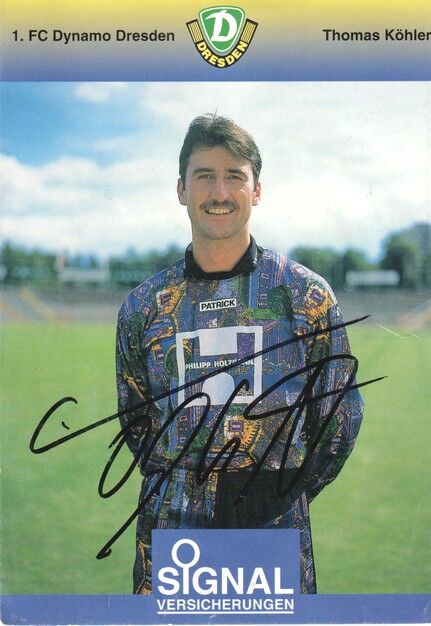 Autogramm Fussball | Dynamo Dresden | 1996 | Thomas KÖHLER