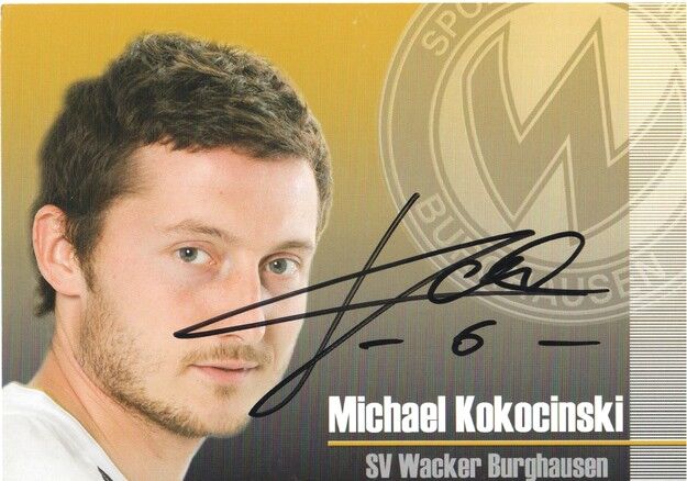 Autogramm Fussball | SV Wacker Burghausen | 2009 | Michael KOKOCINSKI