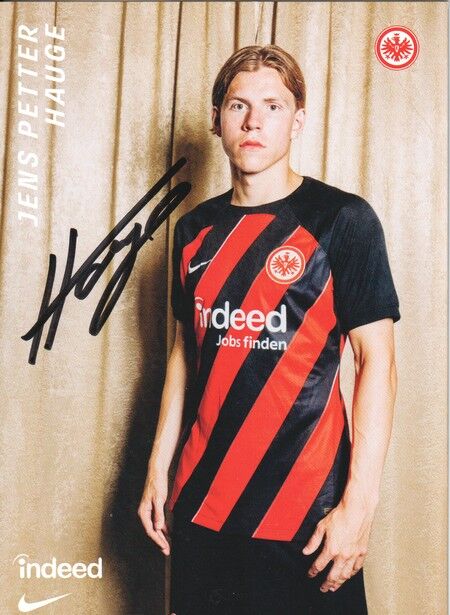 Autogramm Fussball | Eintracht Frankfurt | 2023 | Jens Petter HAUGE