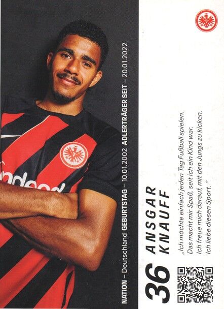 Autogramm Fussball | Eintracht Frankfurt | 2023 | Ansgar KNAUFF