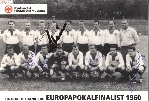 Mannschaftskarte Fussball | Eintracht Frankfurt | 1960 Retro + 7 AG