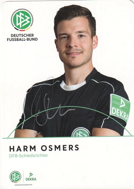 Autogramm Fussball | Schiedsrichter | 2017 Dekra | Harm OSMERS