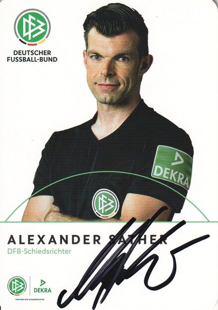 Autogramm Fussball | Schiedsrichter | 2019 Dekra | Alexander SATHER