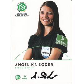 Autogramm Fussball | Schiedsrichter | 2019 Dekra | Angelika SÖDER