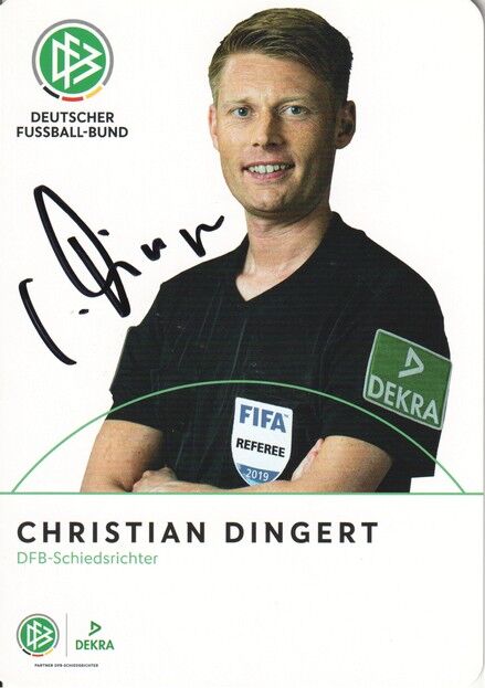 Autogramm Fussball | Schiedsrichter | 2019 Dekra | Christian DINGERT