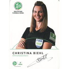 Autogramm Fussball | Schiedsrichter | 2019 Dekra | Christina BIEHL