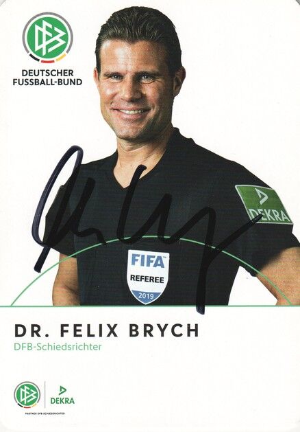 Autogramm Fussball | Schiedsrichter | 2019 Dekra | Felix BRYCH