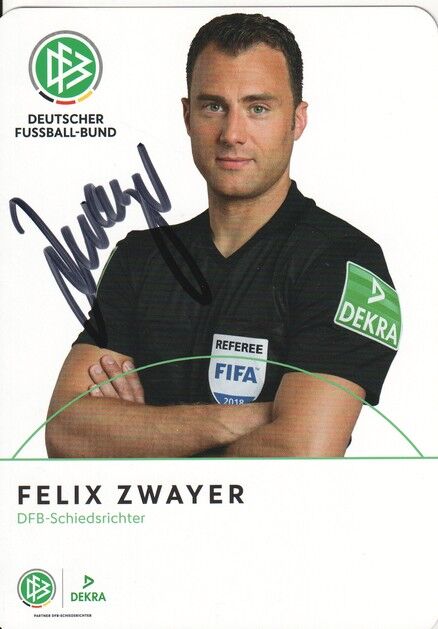 Autogramm Fussball | Schiedsrichter | 2019 Dekra | Felix ZWAYER