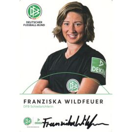 Autogramm Fussball | Schiedsrichter | 2019 Dekra | Franziska WILDFEUER